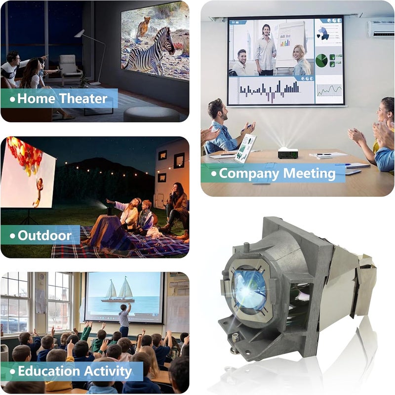 SORNEICDR مصباح بديل RLC-108 لجهاز العرض متوافق مع VIEWSONIC PA500S PA500X PA502ES PA502XE PA503S PA503SP PA503X PA503XP PG603X PS501X PS600X VS16905 VS16909 - Image 2